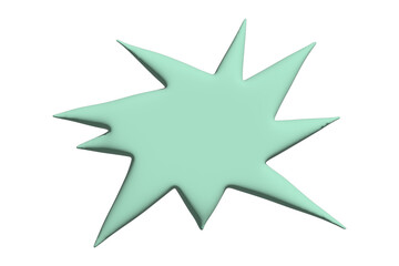 3d speech bubble Blank empty message box Textbox frame for banners, price tags, stickers, design