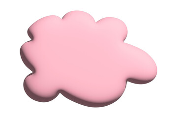 3d speech bubble Blank empty message box Textbox frame for banners, price tags, stickers, design