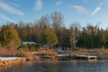 Cottage, Freezing Lake, Winter is coming