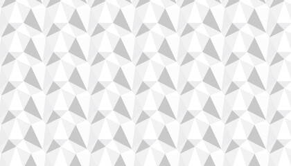 Obraz premium Seamless White Low Poly Geometric Triangle Background