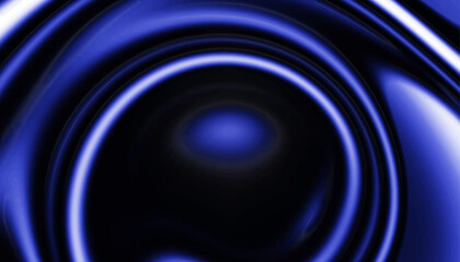 Abstract Blue and Black Fluid Waves Background Design