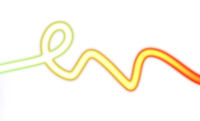 Abstract glowing neon light flow wave shaped halftone gradient overlay PNG. Glowing lighting colour flow gradient shape backdrop design multicolour background, transparent background 