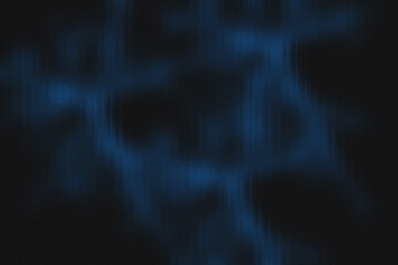 Dark blue abstract light texture with soft glowing patterns on a black background, creating a mysterious atmospheric effect. Smooth flowing shapes enhance a futuristic visual mood. Ideal for digital a