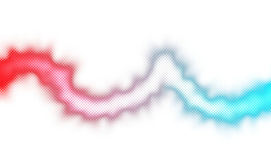 Abstract glowing neon light flow wave shaped halftone gradient overlay PNG. Glowing lighting colour flow gradient shape backdrop design multicolour background, transparent background 