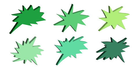 3d speech bubble Blank empty message box Textbox frame for banners, price tags, stickers, design