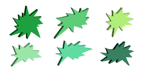 3d speech bubble Blank empty message box Textbox frame for banners, price tags, stickers, design