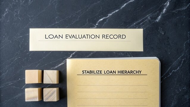 Loan Evaluation Record with Stabilization Hierarchy on a Dark Surface for Financial Analysis and Planning Processes