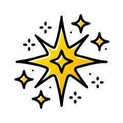 Obraz premium A Shining Star Cluster Against A Black Background