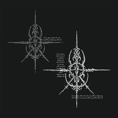 Neo Goth Tech Sigils &ndash; Futuristic Tribal Tattoo Glyph Set