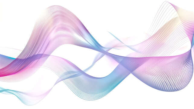 abstract flowing lines representing emotional frequency, digital