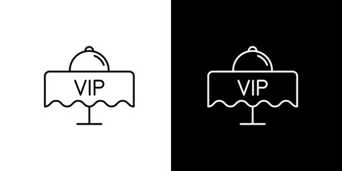 VIP Table Setting Icon - Elegant Dining Experience for Special Guests
