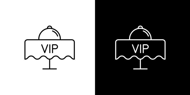 VIP Table Setting Icon - Elegant Dining Experience for Special Guests