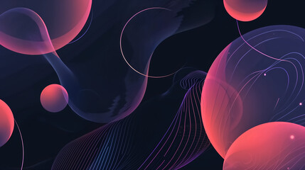 modern UI-inspired shapes with minimal gradients, representing h