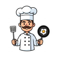 Chef Character &ndash; Culinary Professional Vector