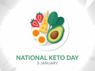 Celebrating national keto day january 5th with a wholesome plate of keto friendly foods