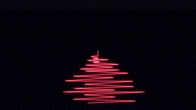 Measuring the magnitude in red color  of a volcanic activity or a quake. Richter scale detecting the intensity of shaking with grid background 