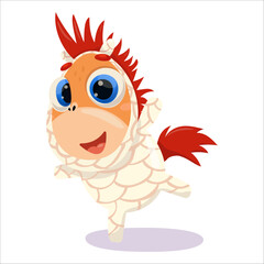 A cute cartoon pony in a mummy costume for Halloween. Pony, horse, Halloween, holiday, party, costume, mummy, monster, celebration