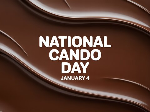Celebrate national cando day on january 4th with this rich and decadent chocolate background image