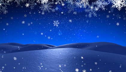 abstract winter background with snowflakes, Christmas background with heavy snowfall, snowflakes in the sky