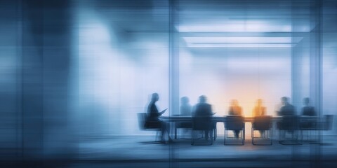 Engagement and teamwork in a business meeting office boardroom professional discussion blurred background group brainstorming for startup adaptation