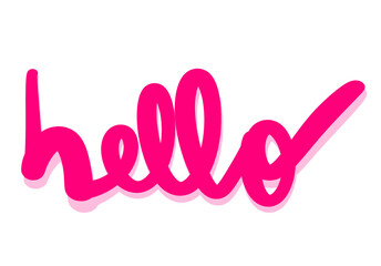 handwritten hello word transparent png © MarvGraphics
