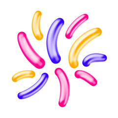 abstract colorful elements transparent png