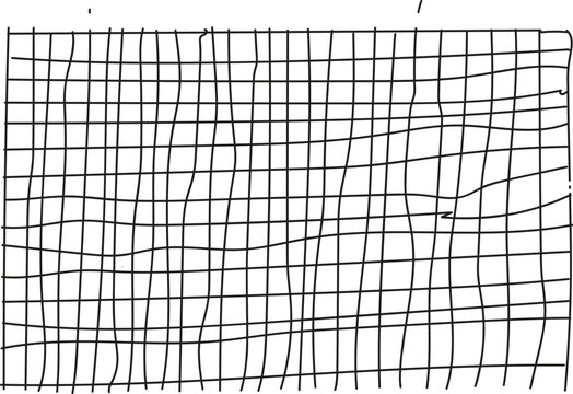 Distorted grid pattern imperfection imperfect lines black white