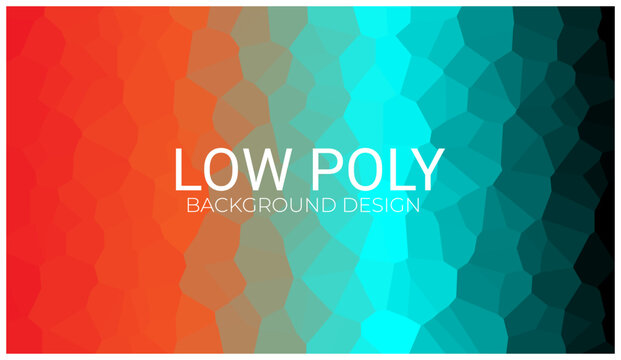 Multicolor low poly background. Abstract geometric polygon background wallpaper. Vector illustration.
