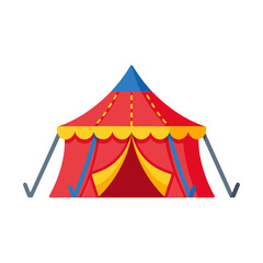 Colorful Circus Tent Illustration for Event and Entertainment Designs