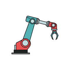 Robotic Arm Icon Automation, Technology, Processing, Industry