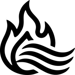 Black and white hexagonal emblem featuring a castle tower with a flag on the left and a modern cityscape on the right, symbolizing historical and urban development.