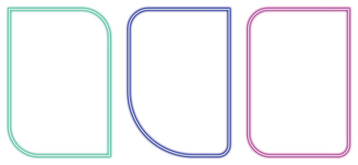 Neon Smooth Line Border Pack