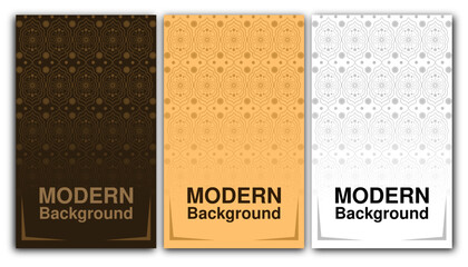 Luxury background with floral ornament pattern set. Hand drawn design. Vector template for decoration invitation, cards, wedding, logos, cover, brochure, flyer, banner.