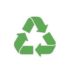 Obraz premium Green Recycling Symbol - Eco-Friendly Waste Management and Sustainability.