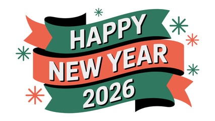 Celebratory New Year 2026 Banner: A festive banner announces the arrival of the year 2026, creating anticipation. Designed with elegant ribbons and sparkling accents, symbolizing fresh starts.
