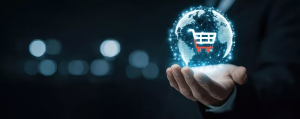 A radiant digital sphere where partnership grace blends logistics wings with operation structure as inventory waves lift sales radiance under a final note of efficiency