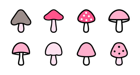 cute Mushroom Forest Pastel Pack