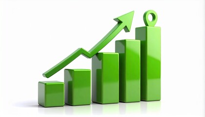 business graph with arrow