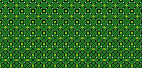 Geometric clover leaf green color Ai.ai