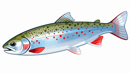 Fish illustration vector diagram