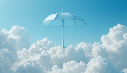 umbrella in the sky