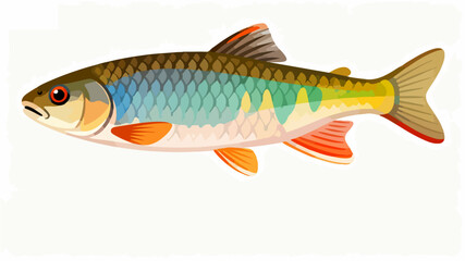 Fish illustration vector diagram
