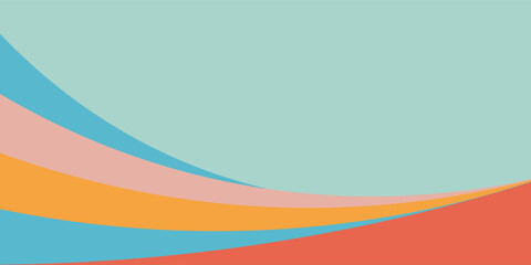 Abstract beach scene with layered waves, sunset, and bold hello summer text. Perfect for summer headers, banner backgrounds, seasonal promos, or modern beach-themed designs.