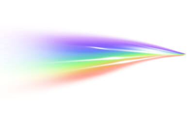 PNG Dynamic abstract rainbow light beam spreading vibrant colors