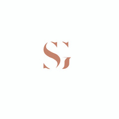 Luxury Initial SG Logo Vector - Elegant Letter S and G Monogram Design Template