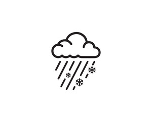 Snowstorm icon vector design illustration.
