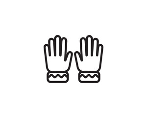 Winter gloves icon vector design illustration.