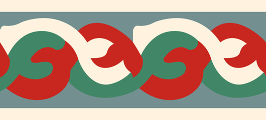 Elegant repeating pattern with floral and geometric motifs