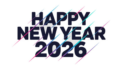 A Hopeful Start: The graphic showcases a contemporary, elegant design, inviting optimism for the new year. A festive and vibrant display for celebrating the upcoming year. 