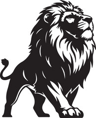 lion head logo and icon silhouttee